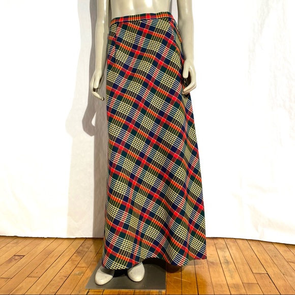 Vintage Tweed Maxi Wool Skirt - Picture 2 of 8